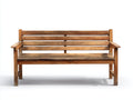 Bancos de jardín 162x57x85 cm - madera natural - diseño clásico para exterior