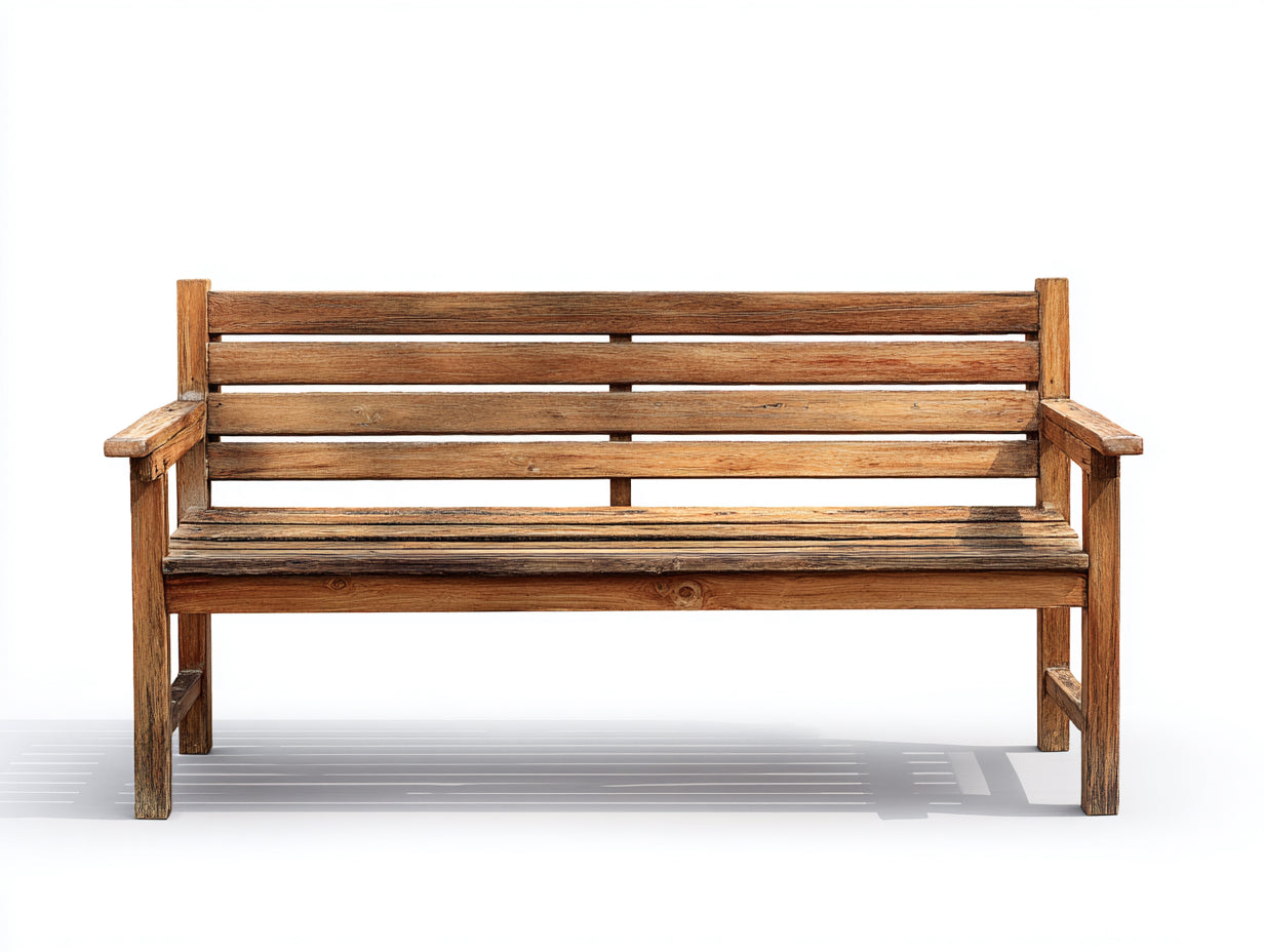 Bancos de jardín 162x57x85 cm - madera natural - diseño clásico para exterior