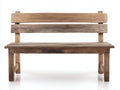 Bancos de jardín de madera 128 x 50 x 78 cm - natural y marrón - diseño rústico