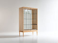 Estanterías de madera 100 x 38 x 155 cm - natural y transparente - diseño moderno