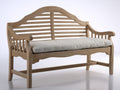 Bancos de jardín 165x62x90 cm - madera natural y gris claro - diseño clásico para exterior