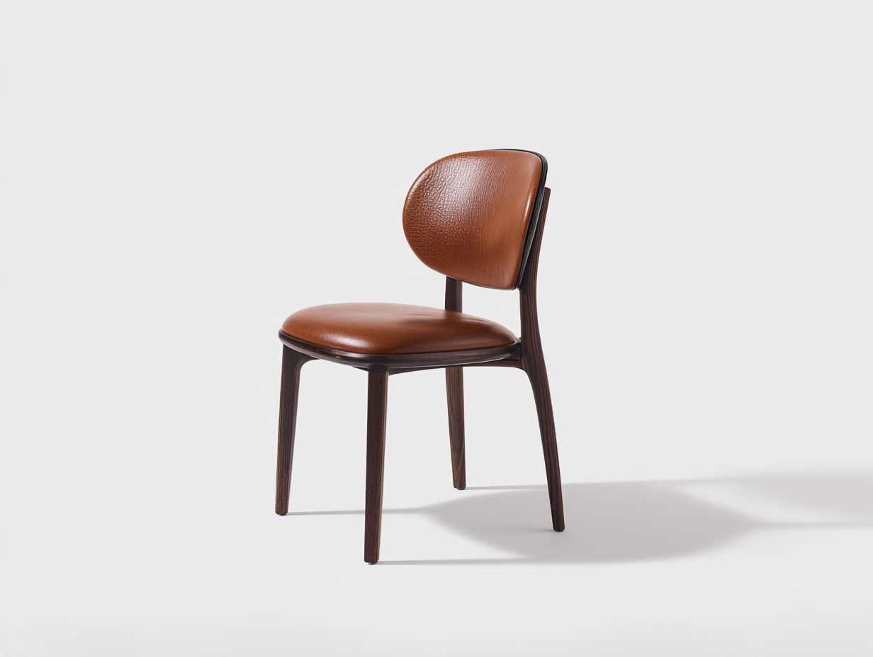 Sillas de comedor marrón 50 x 52 x 80 cm - con asiento tapizado - diseño moderno